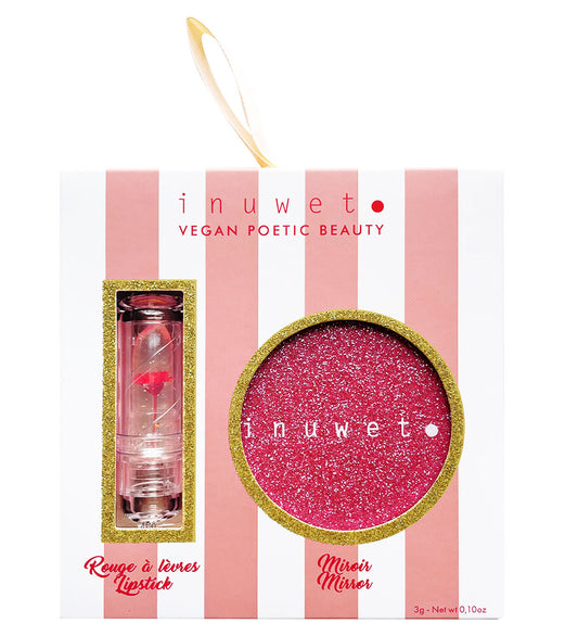 Inuwet Duo Set - Lippenstift flower und Spiegel