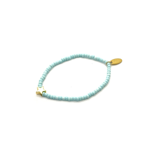 Ratatam! Elastisches Armband mit Stern - blau