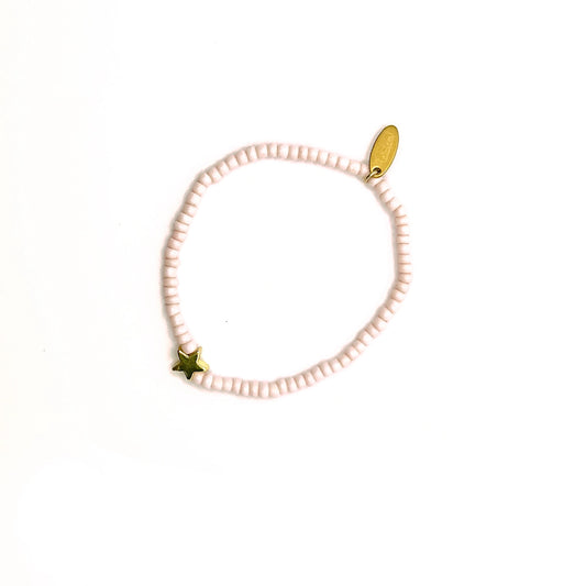 Ratatam! Elastisches Armband mit Stern - rosa