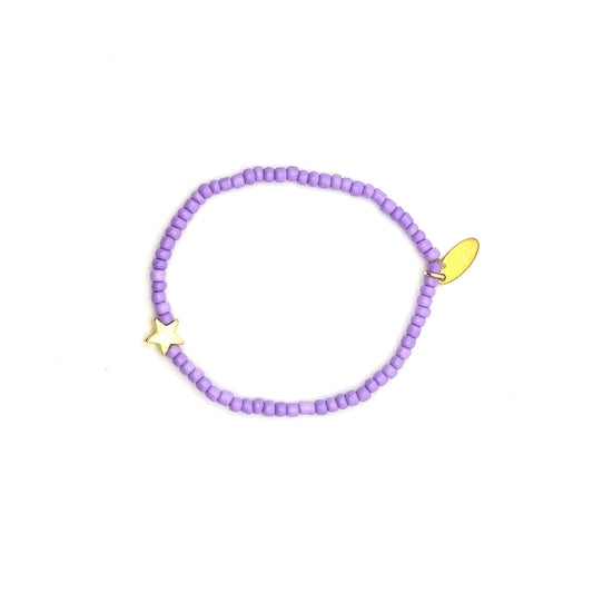 Ratatam! Elastisches Armband mit Stern - lila