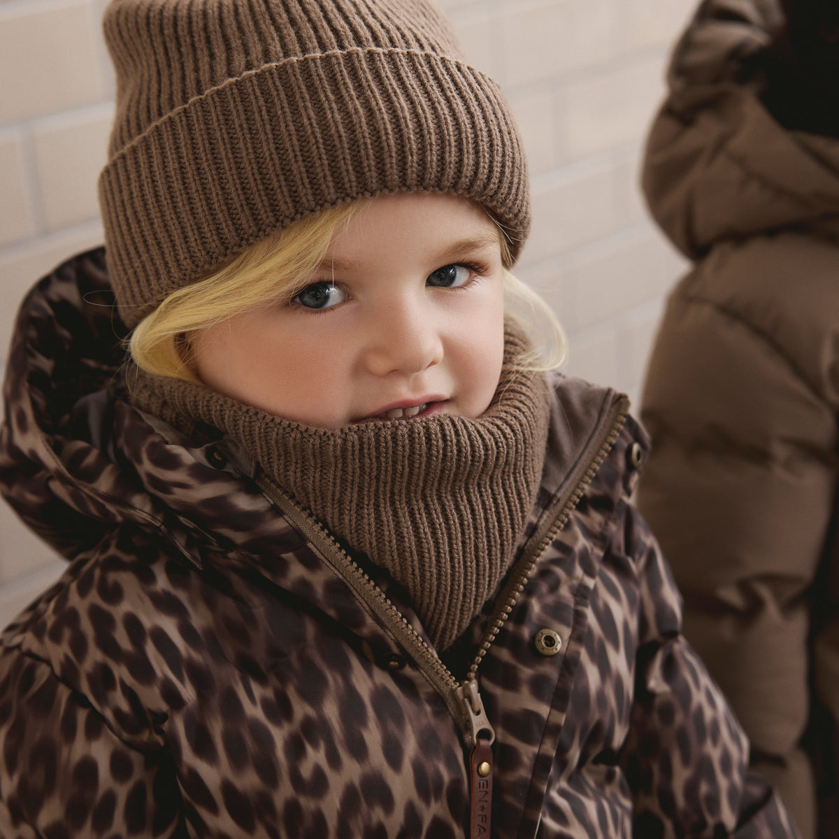 En Fant Steppjacke Leo Print