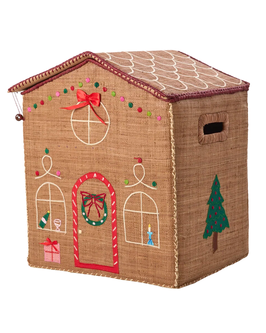 rice Raffia Aufbewahrungshaus - Lebkuchen