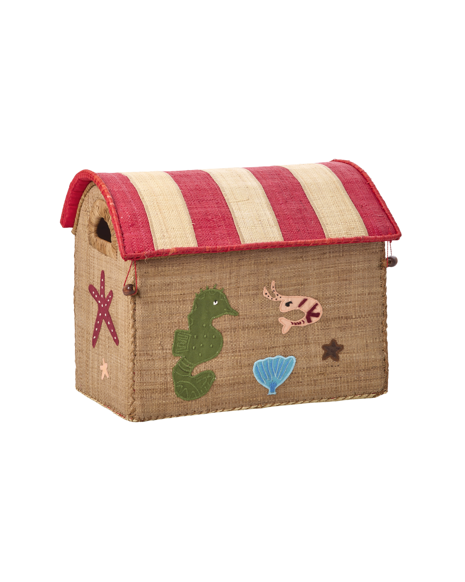 rice Raffia Kleine Aufbewahrungsbox - Ozean