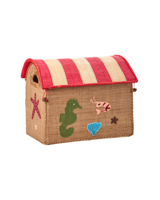 rice Raffia Kleine Aufbewahrungsbox - Ozean