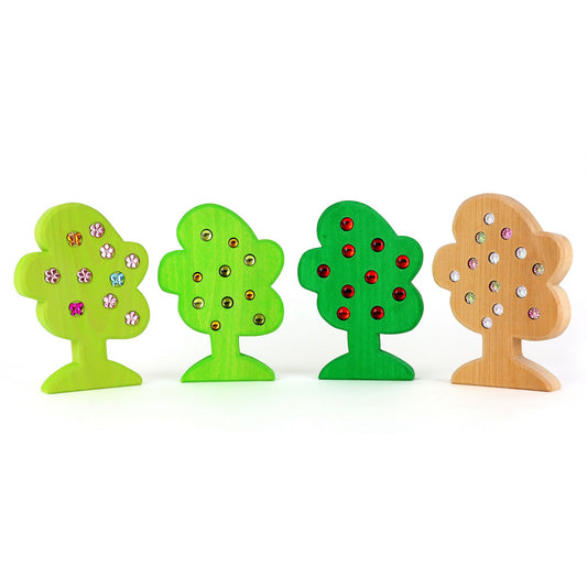 bauspiel Baumset "Jahreszeiten" 4er Set