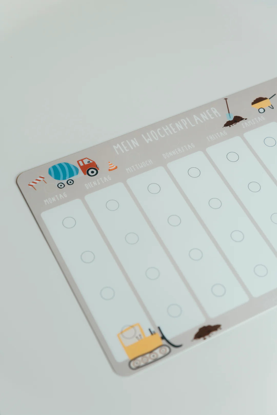 inliebekind Wochenplaner BAGGER