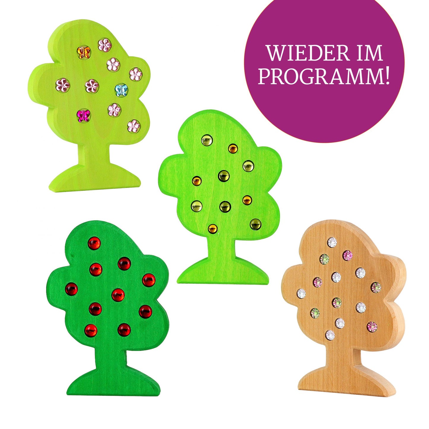 bauspiel Baumset "Jahreszeiten" 4er Set