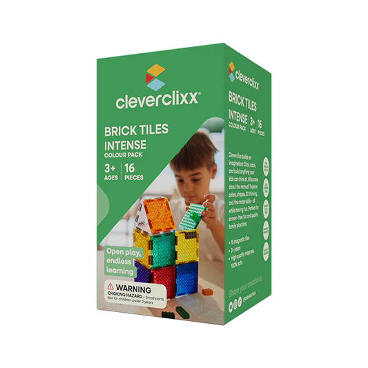 Cleverclixx Brick Tiles Pack Intense | 16 Teile