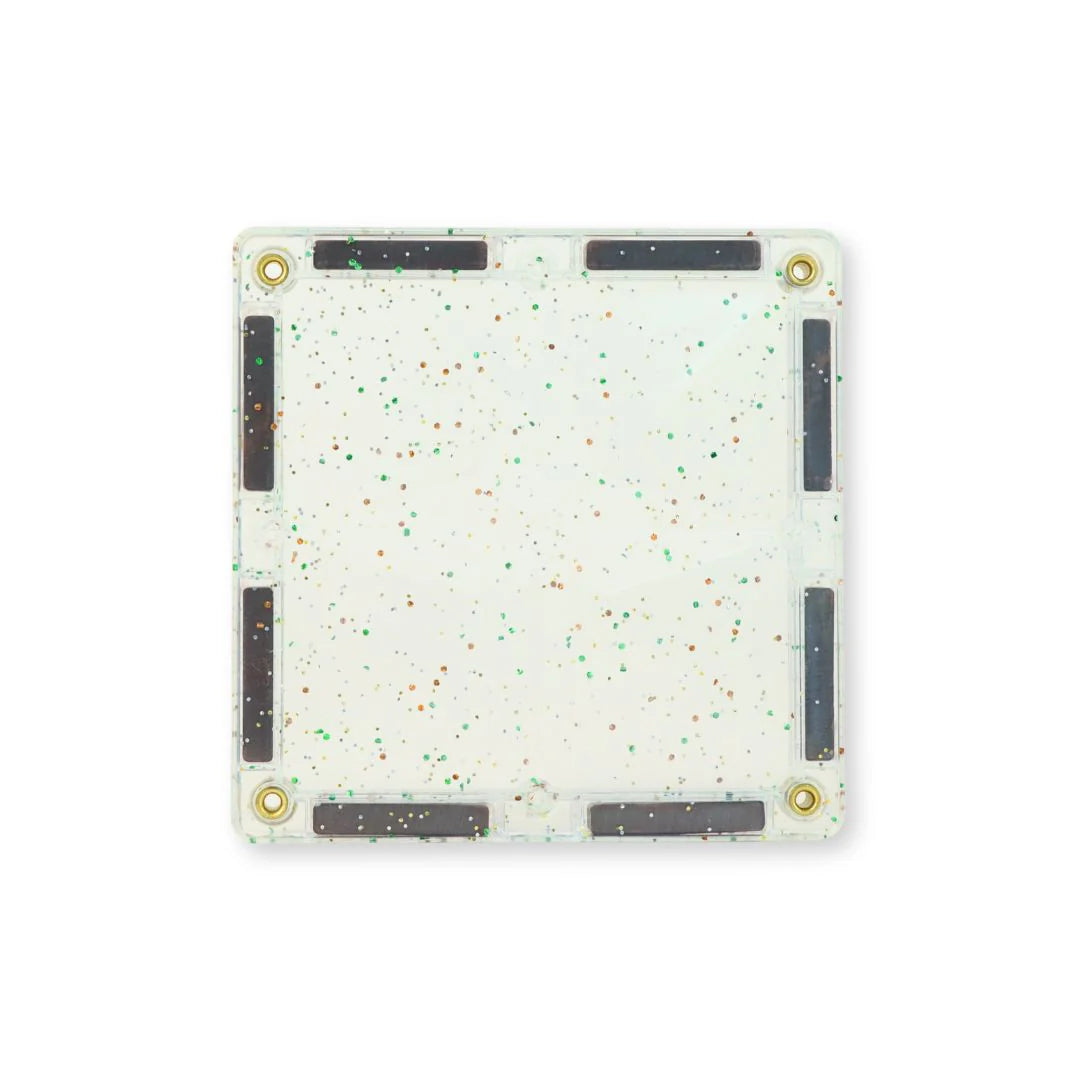 Cleverclixx Glitter Tiles Pack Transparent/Pink / 16 Glitzer Teile