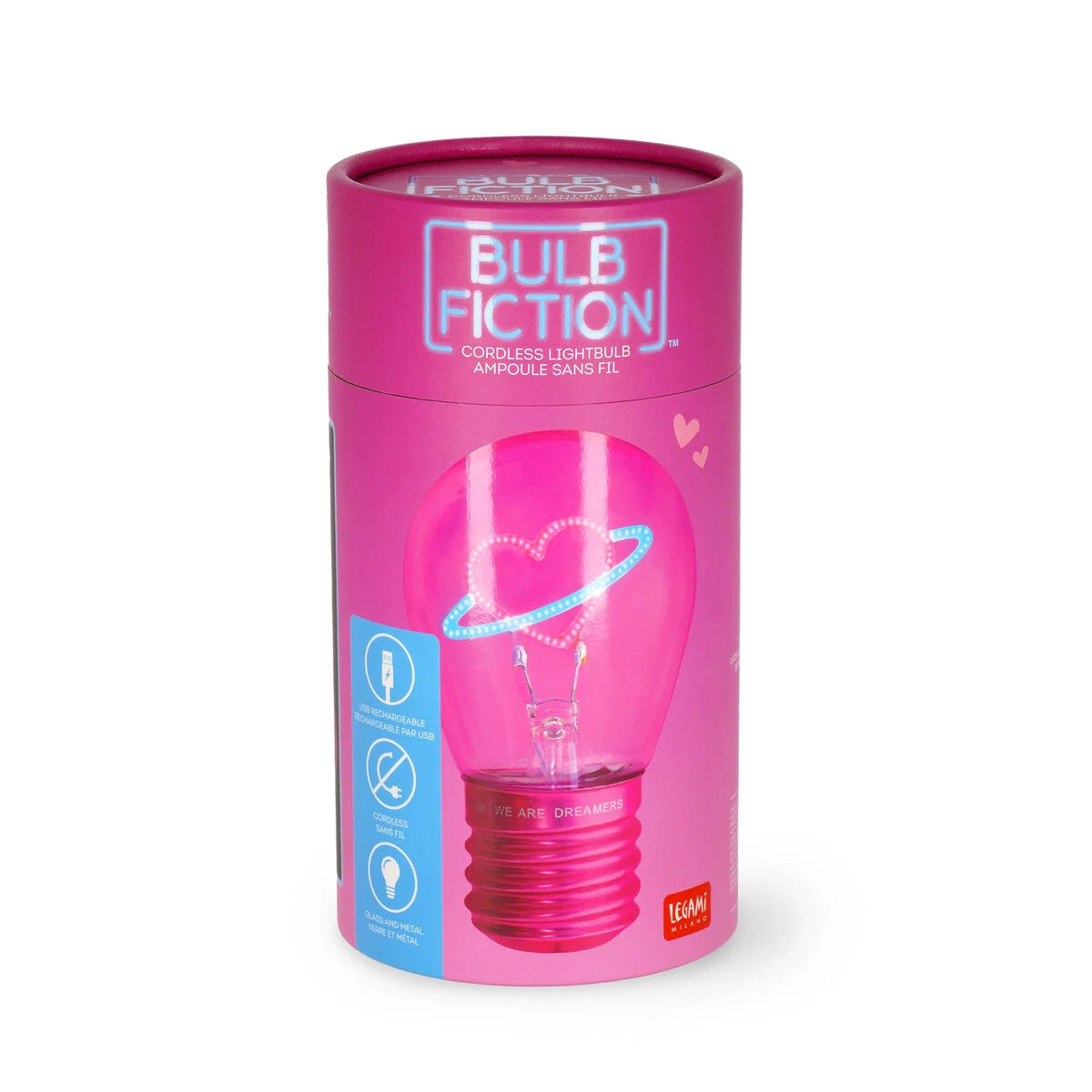 Legami Dekorative Glühbirnenförmige Tischlampe - Herz