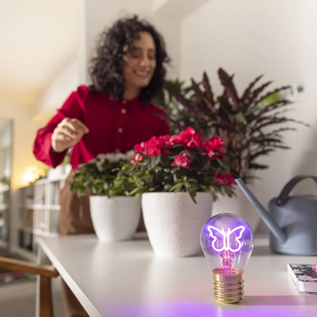 Legami Dekorative Glühbirnenförmige Tischlampe - Schmetterling