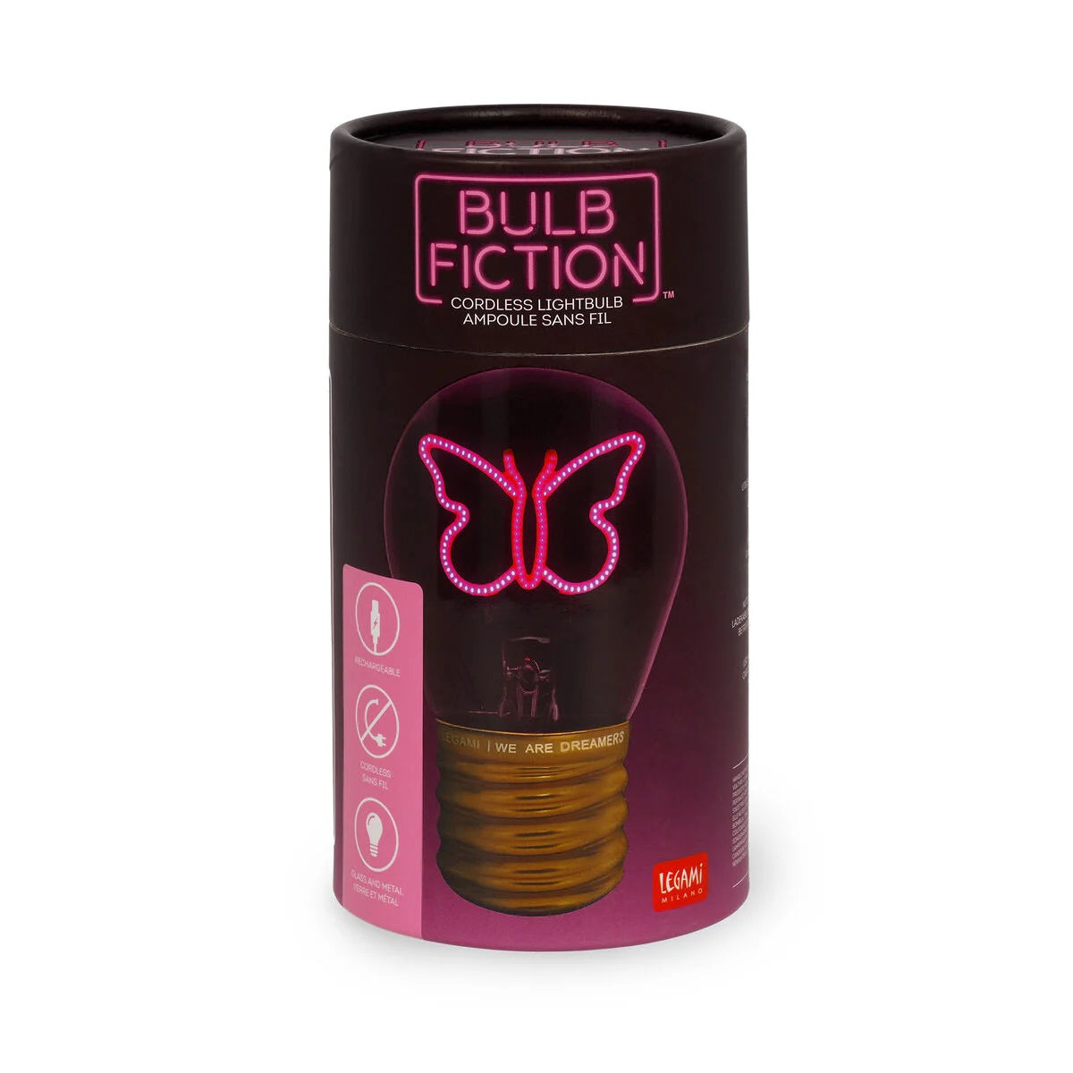 Legami Dekorative Glühbirnenförmige Tischlampe - Schmetterling