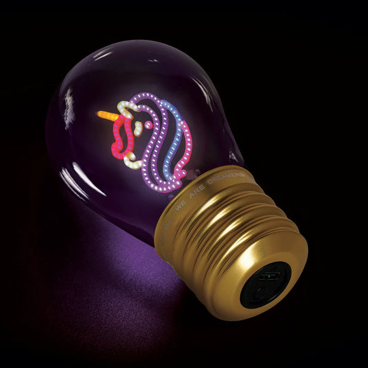 Legami Dekorative Glühbirnenförmige Tischlampe - Einhorn