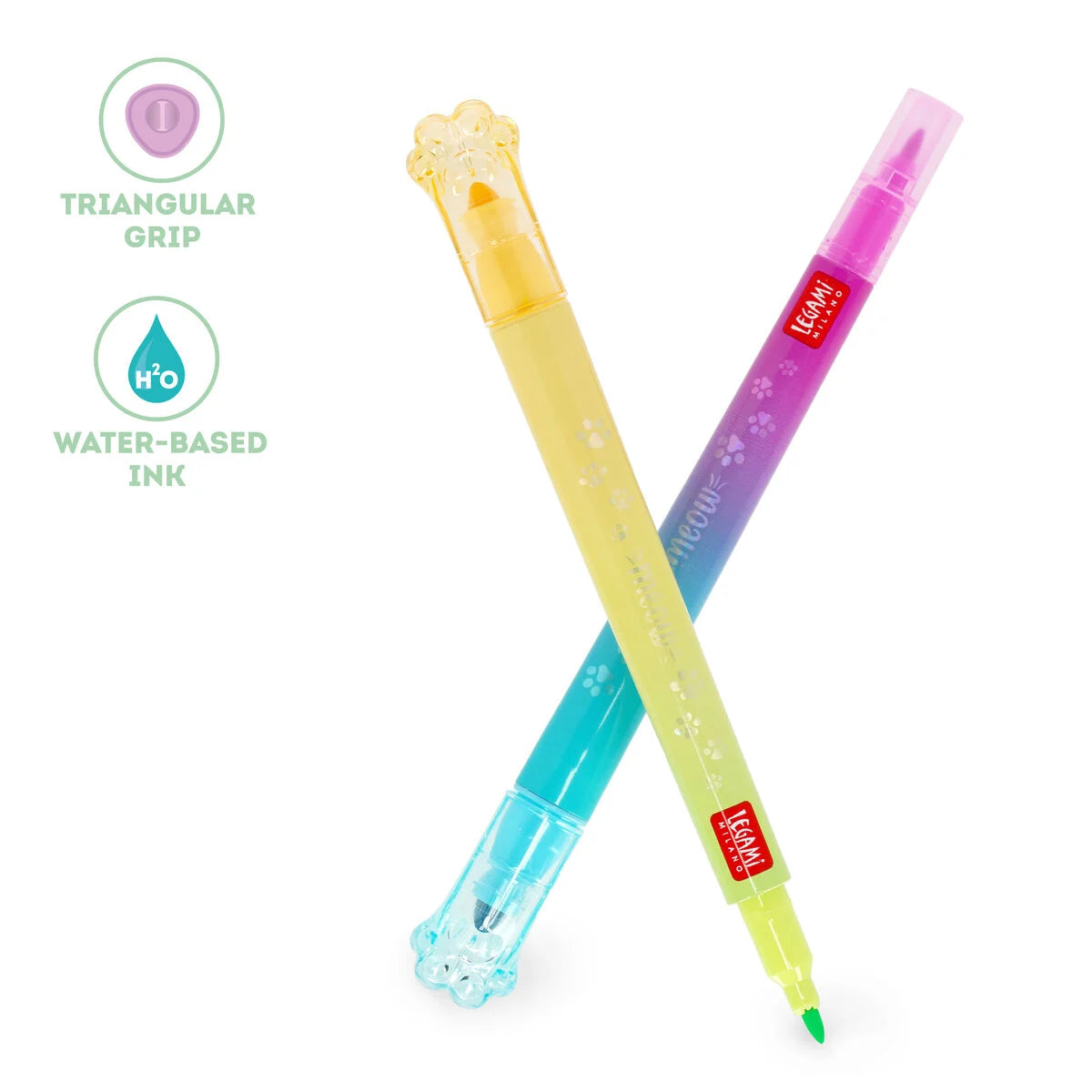 Legami Set mit 6 Dual-Tip-Layering-Markern - Miau