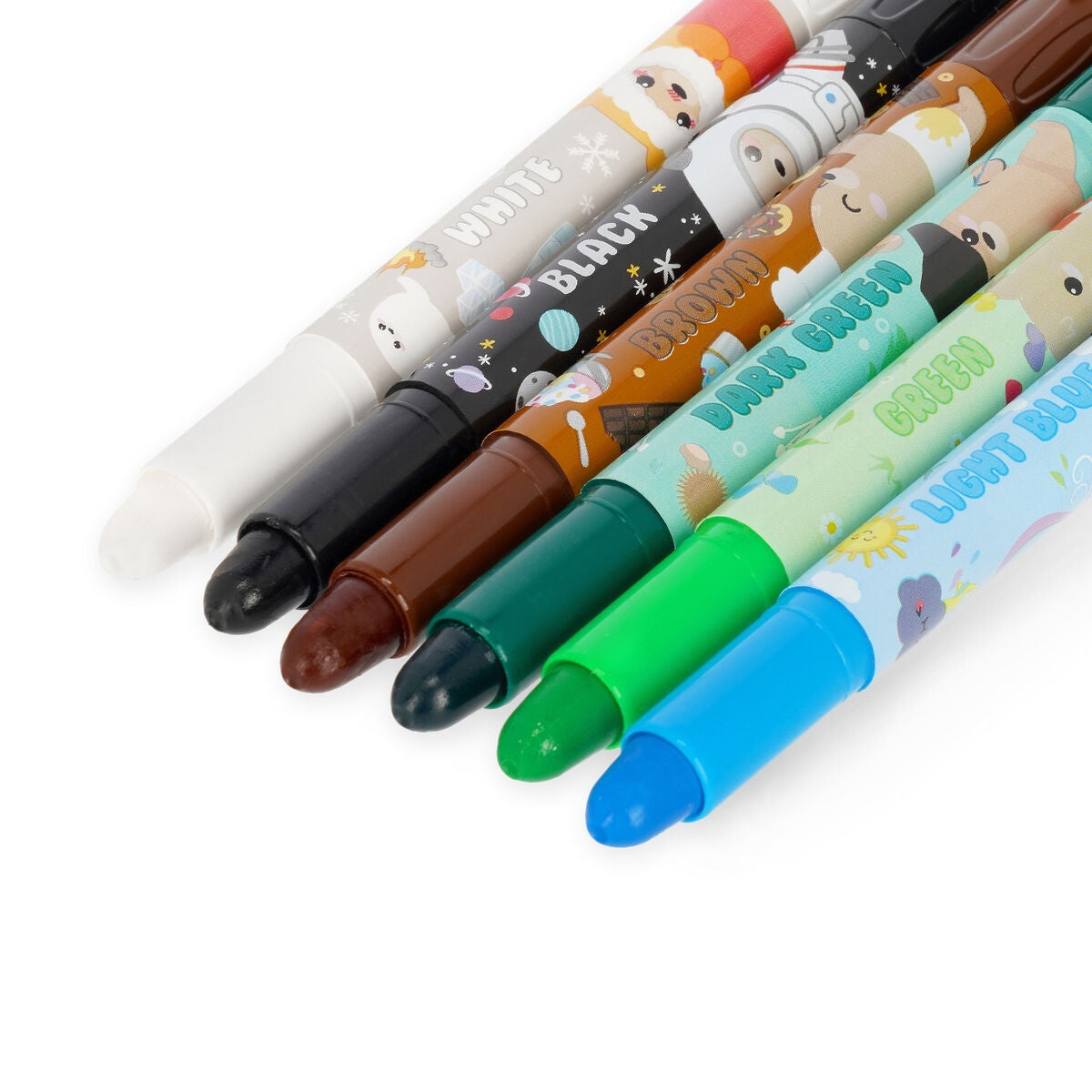 Legami Set mit 12 Twist-up-Wachsstiften - Teddy Friends