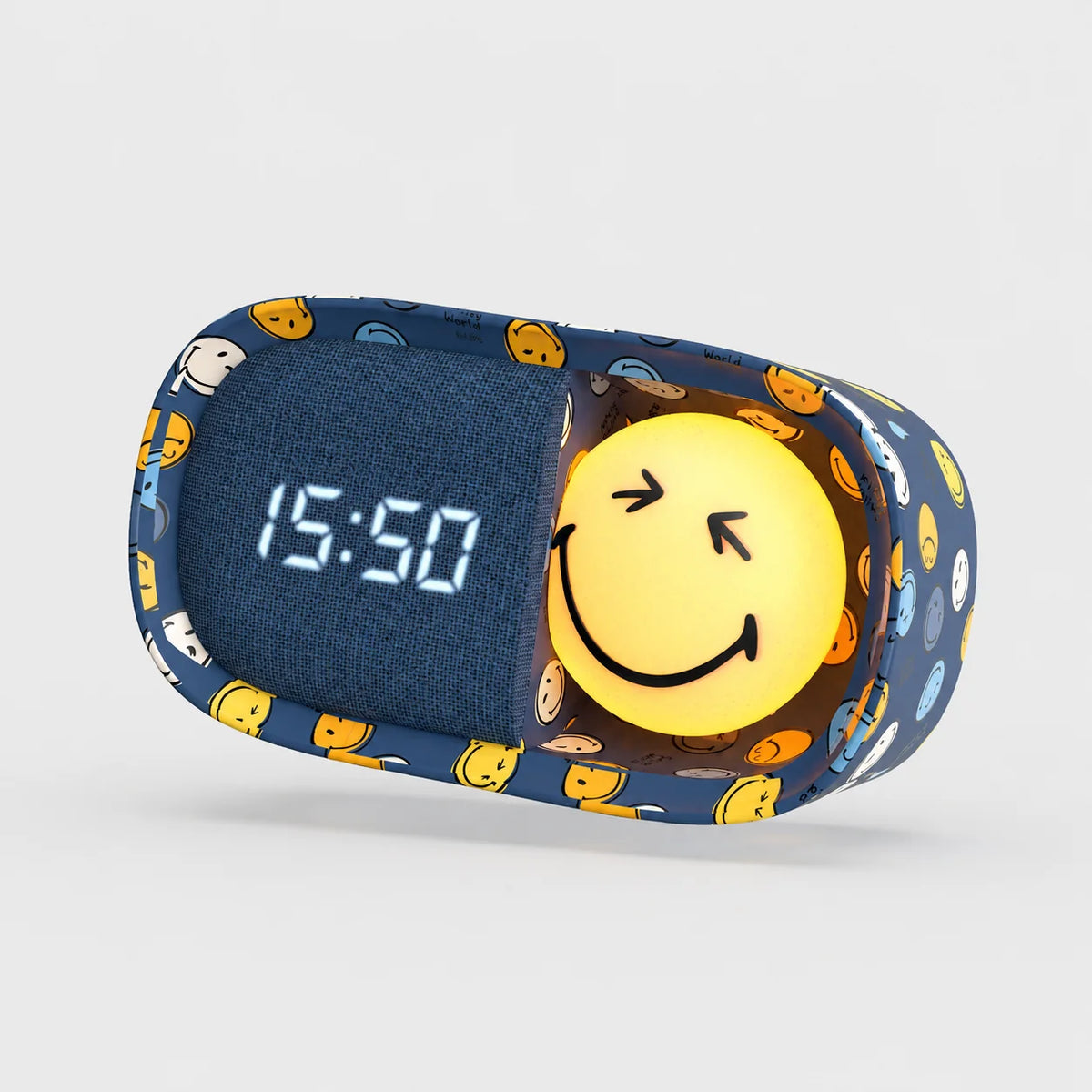 MOB Nachtlichtwecker Smiley - Blau