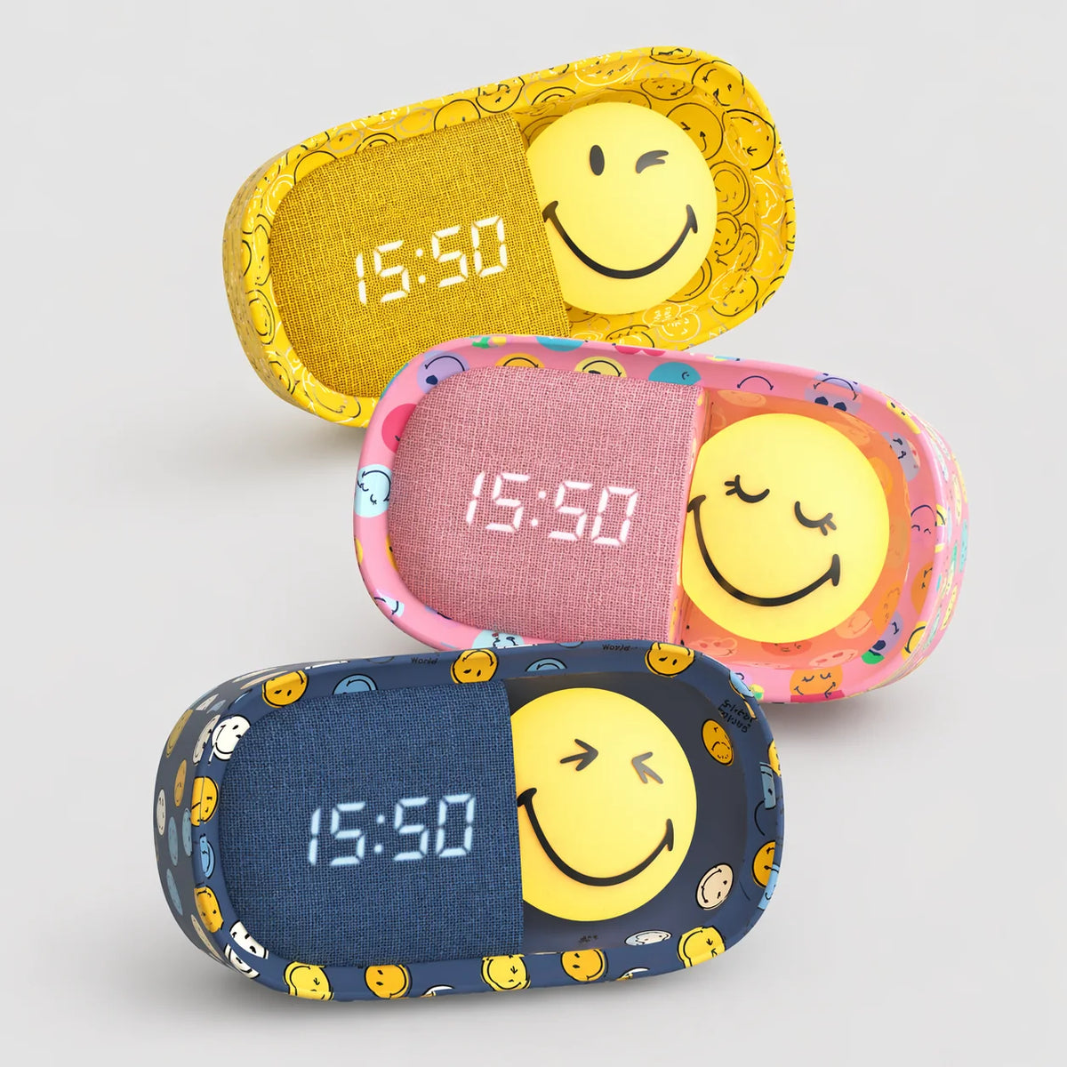 MOB Nachtlichtwecker Smiley - Blau