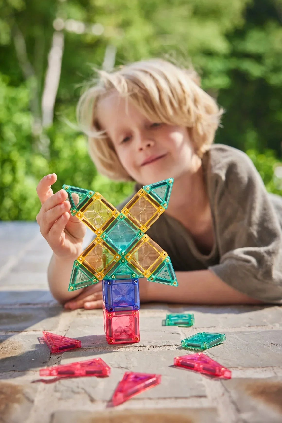Cleverclixx Mini Tiles Pack Pastell 28 teile in Metallbox für Unterwegs