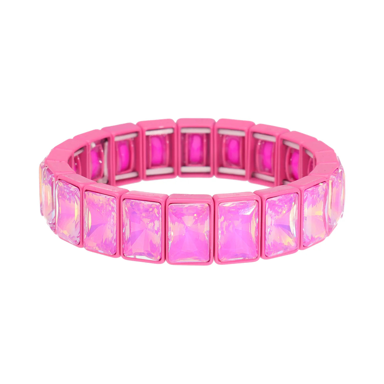 Magic Pearl Color Pop Gems Armband Hot Pink