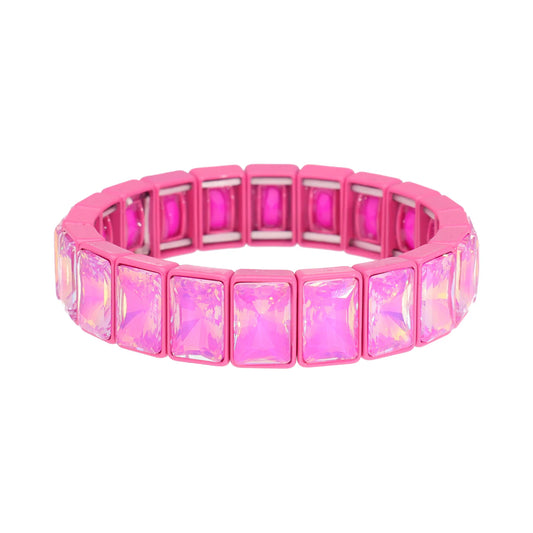 Magic Pearl Color Pop Gems Armband Hot Pink