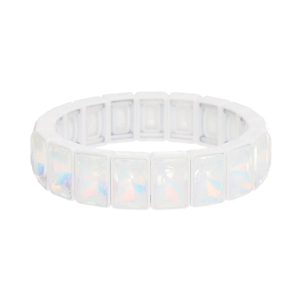 Magic Pearl Color Pop Gems Armband Icy White