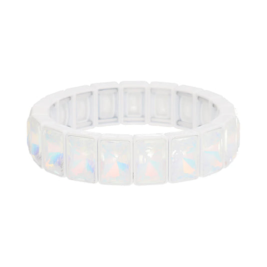 Magic Pearl Color Pop Gems Armband Icy White