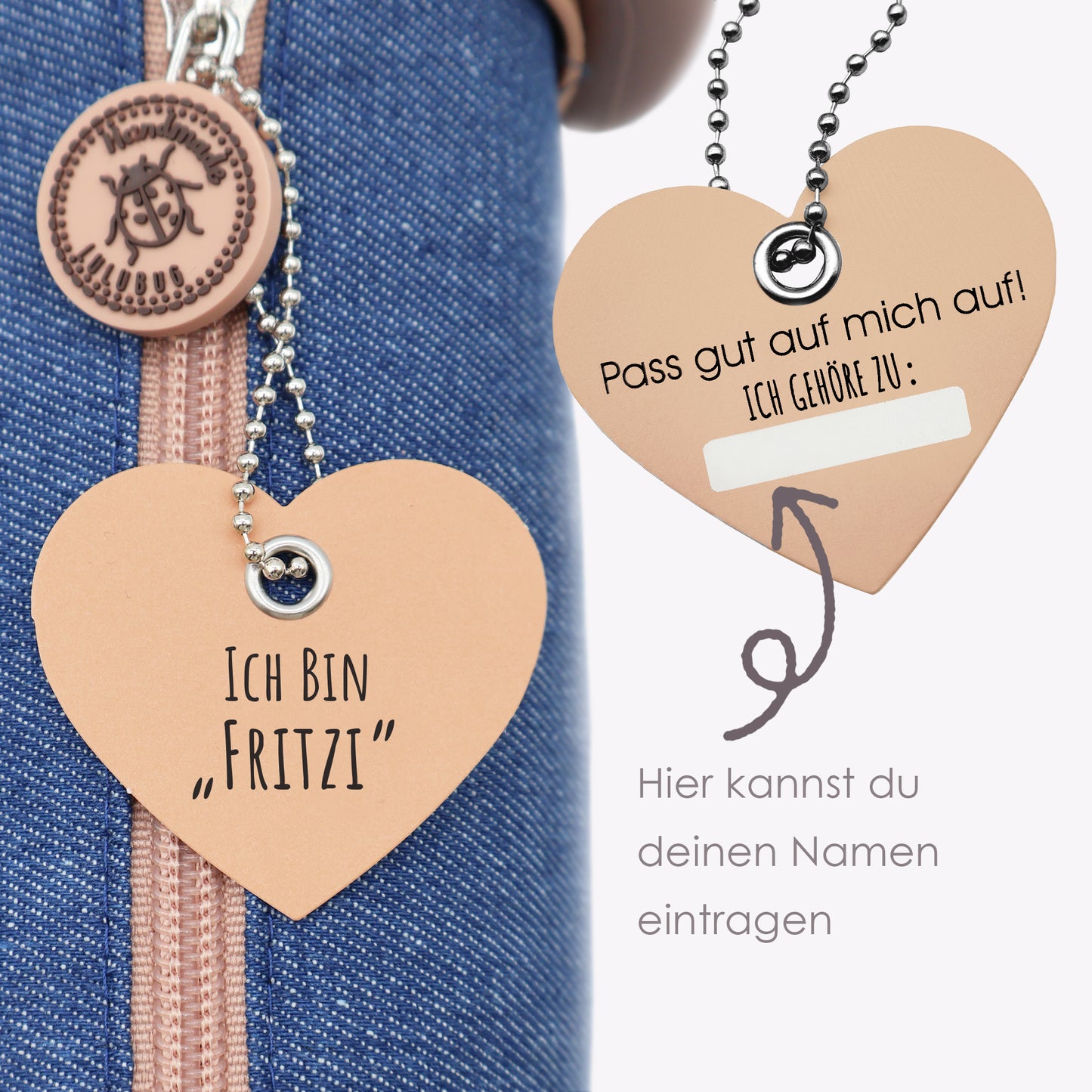 Lulubug Stiftemäppchen Dackel Fritzi - denim