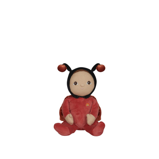Olli Ella Dinky Dinkum Dolls - Lola Ladybug - red