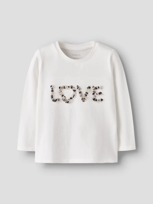 Name it Nona Langarmshirt "Love"