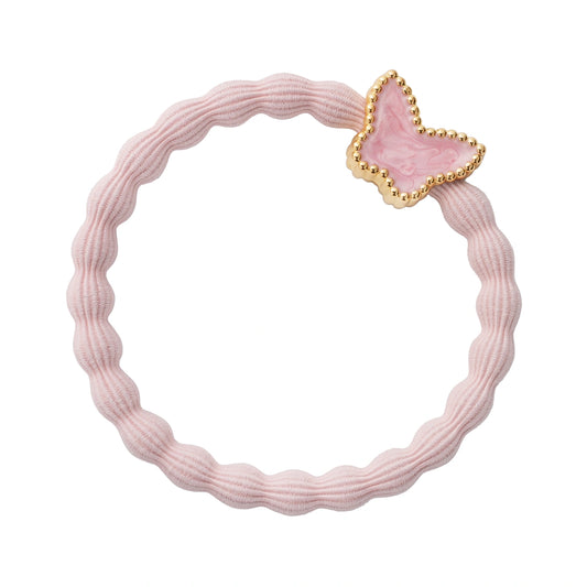 byEloise Emaille Gold Schmetterling rosa