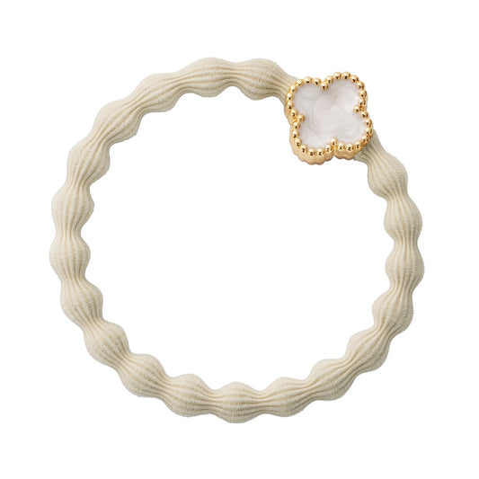byEloise Emaille Gold Vierblatt Vanille