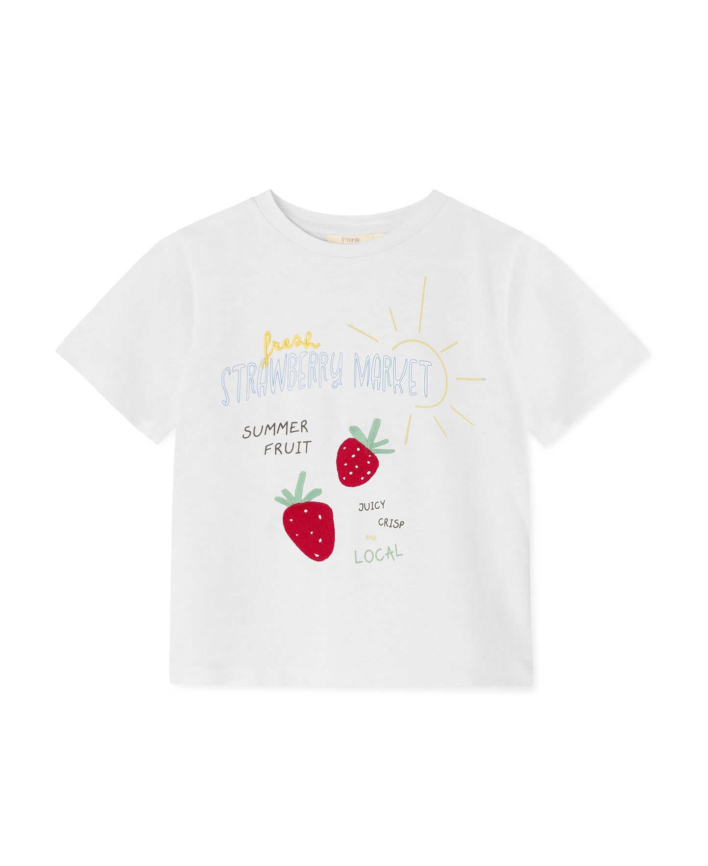 Fliink Sommer Erdbeer T-Shirt