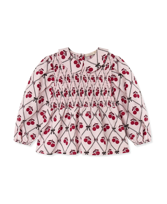 Fliink Winter Glitter Berry Bluse