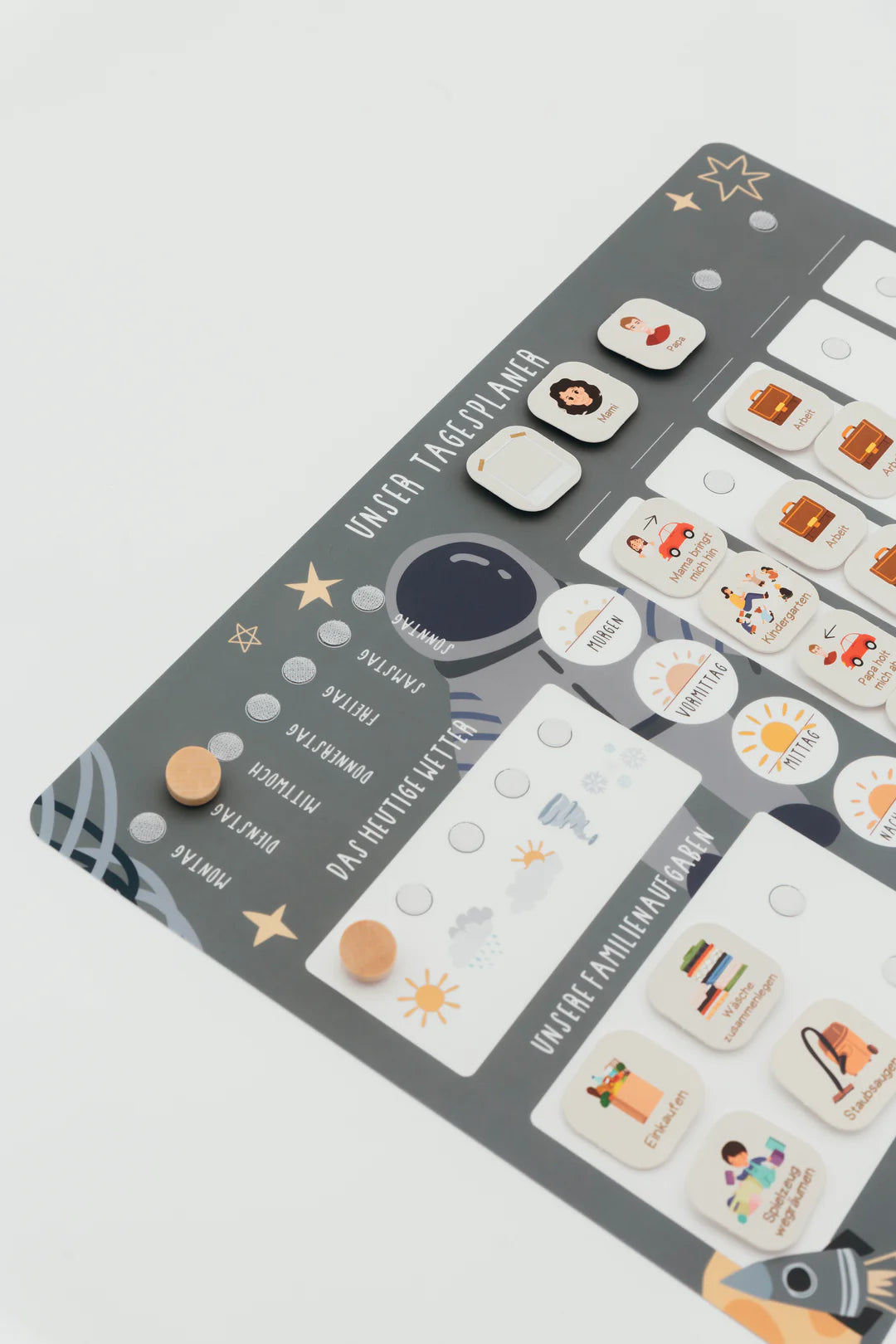 inliebekind Tagesplaner/Familienplaner inkl Symbole ASTRONAUT
