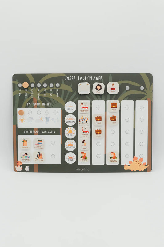inliebekind Tagesplaner/Familienplaner inkl Symbole DINO