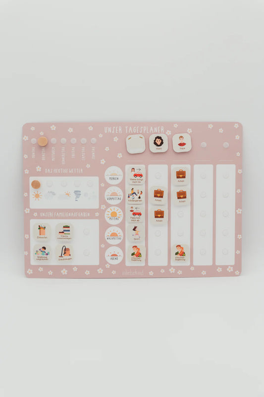 inliebekind Tagesplaner/Familienplaner inkl Symbole FLOWERS