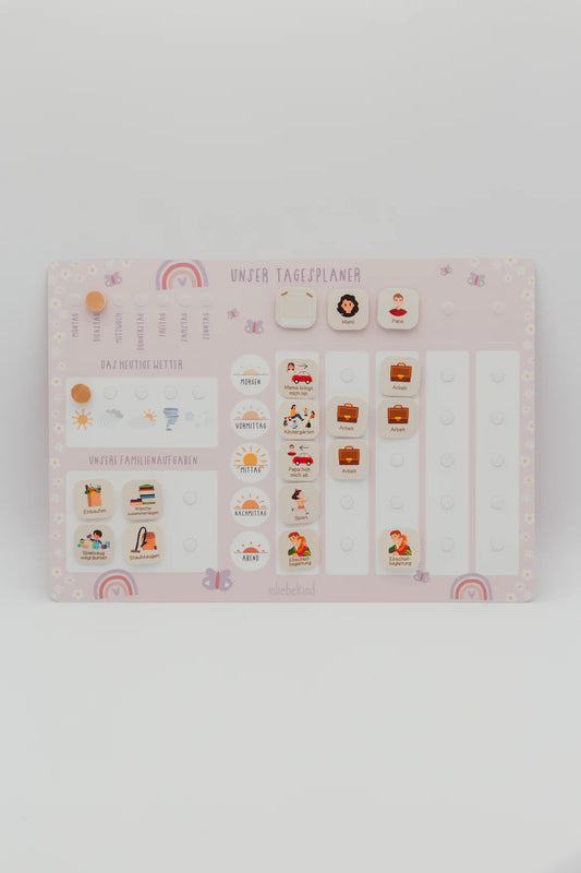 inliebekind Tagesplaner/Familienplaner inkl Symbole REGENBOGEN