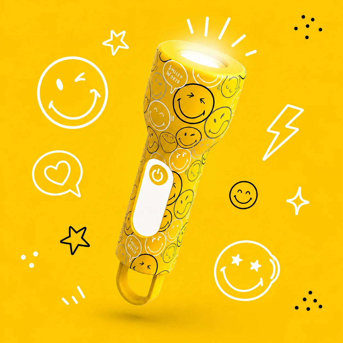 MOB Taschenlampe Smiley - Gelb