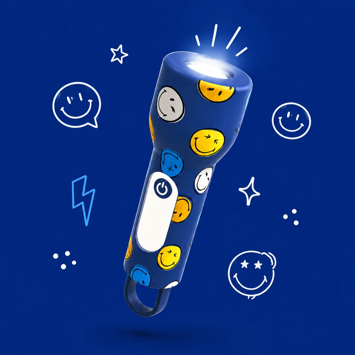 MOB Taschenlampe Smiley - Blau