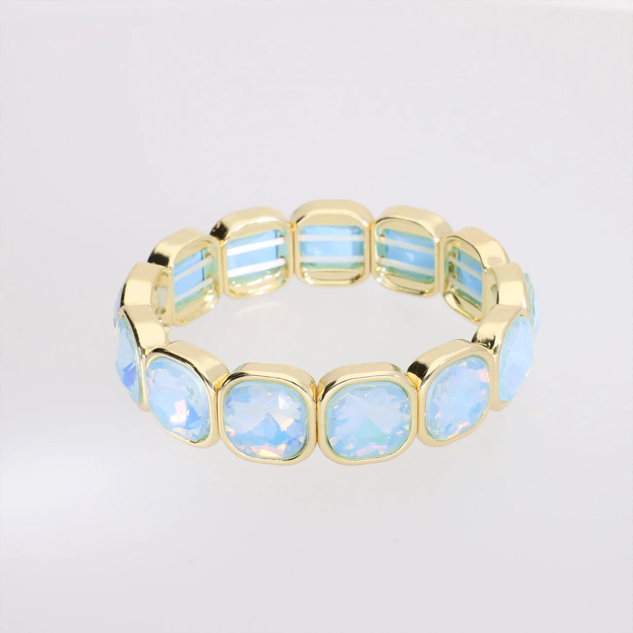 Magic Pearl Gemstone Armband - sky blue