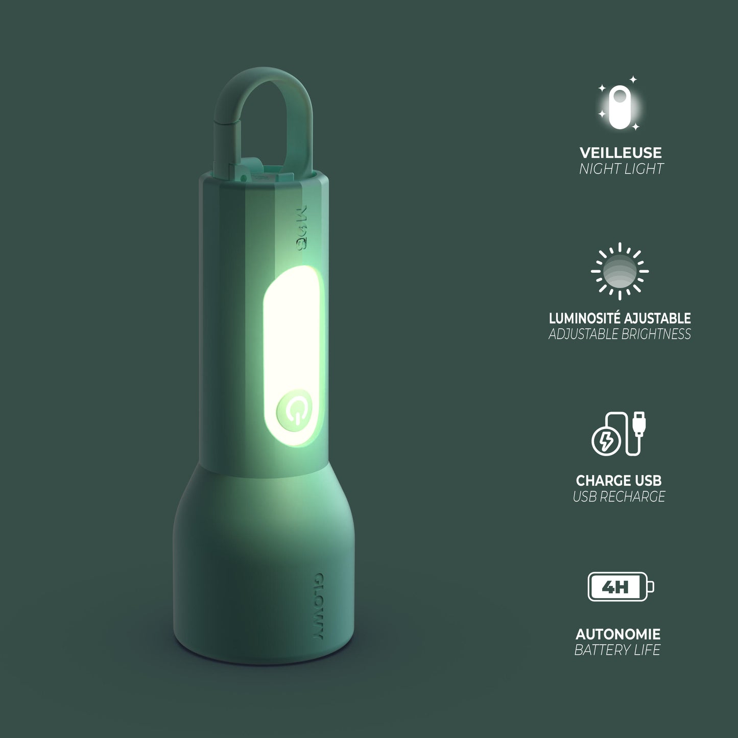 MOB Taschenlampe Glowy - blue