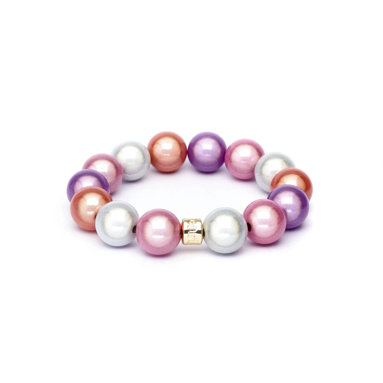 Magic Pearl Perlenarmband Pastell Gold - groß