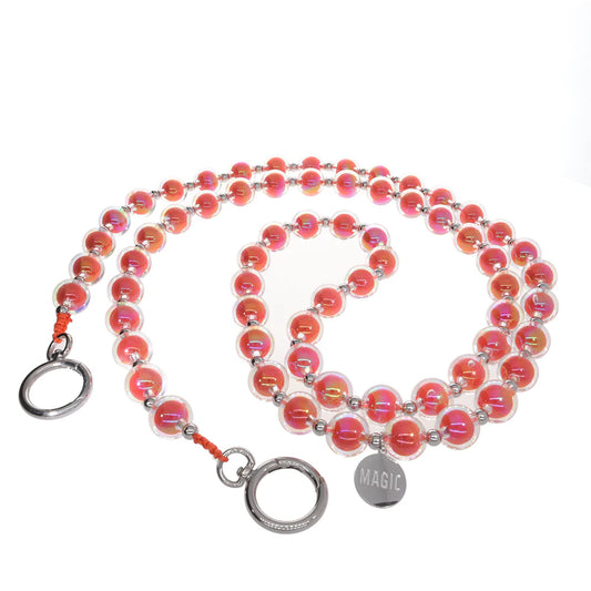 Magic Pearl Handykette "Bubble Dream" Rot
