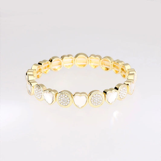 Magic Pearl Lovely Gems Armband - crystal
