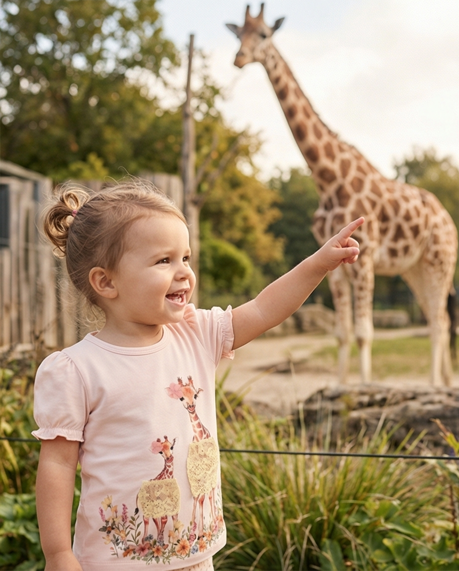 Hust & Claire Hust & Claire T-Shirt Alma Giraffe