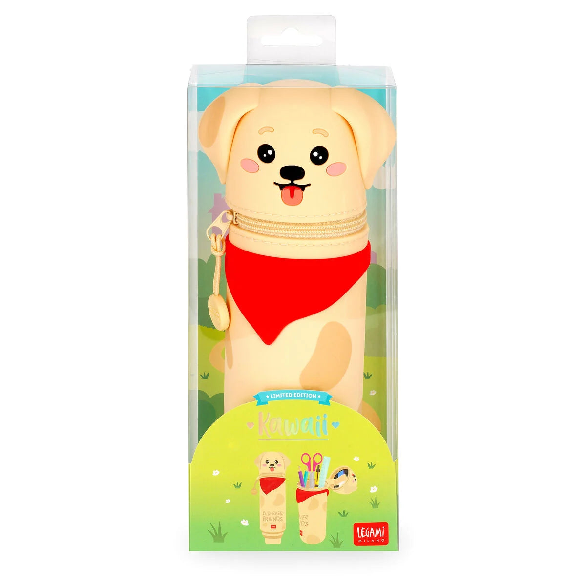 Legami  Kawaii 2-in-1 Silikon Federmäppchen - Fur Ever Friends - Limited Edition