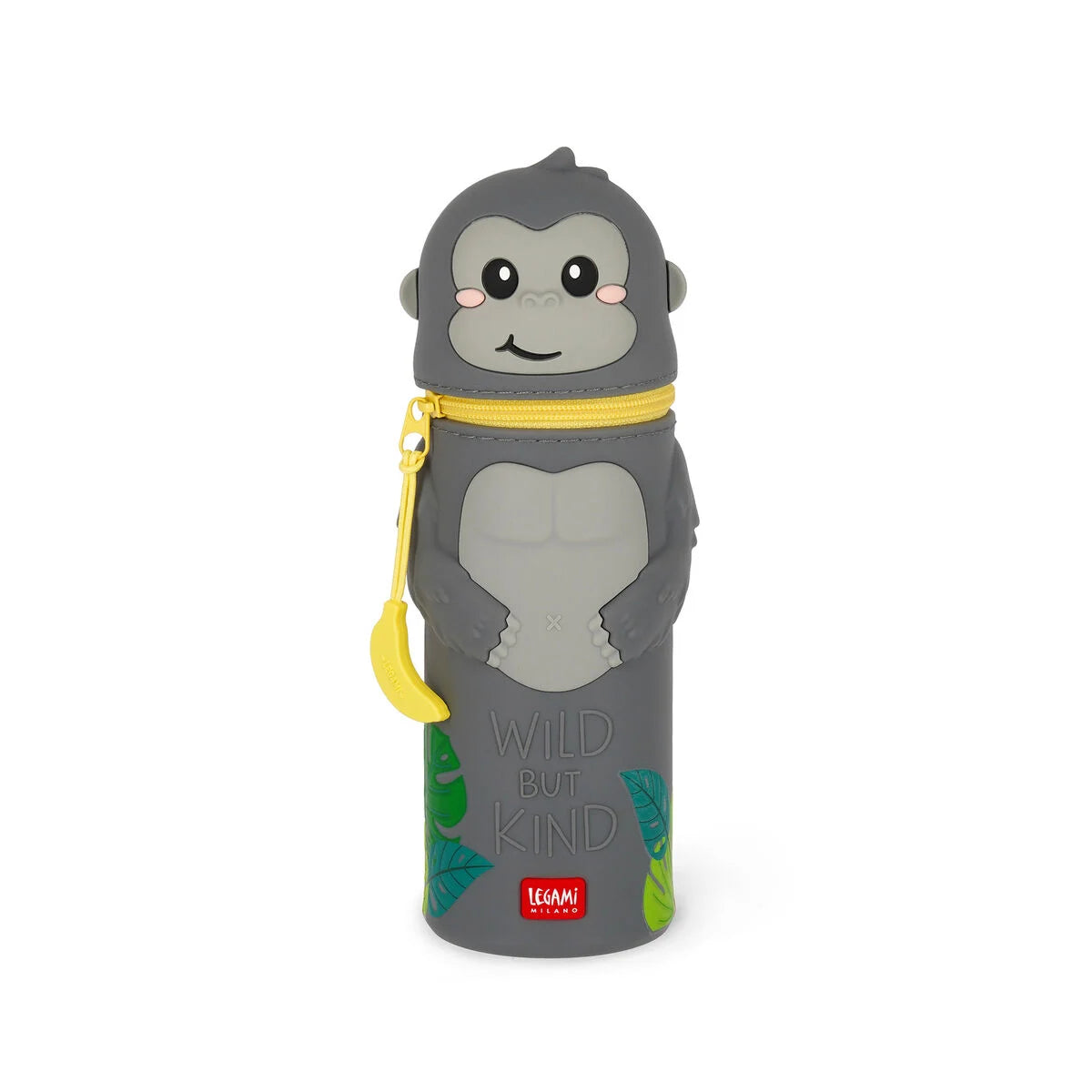 Legami  Kawaii 2-in-1 Silikon Federmäppchen - Gorilla