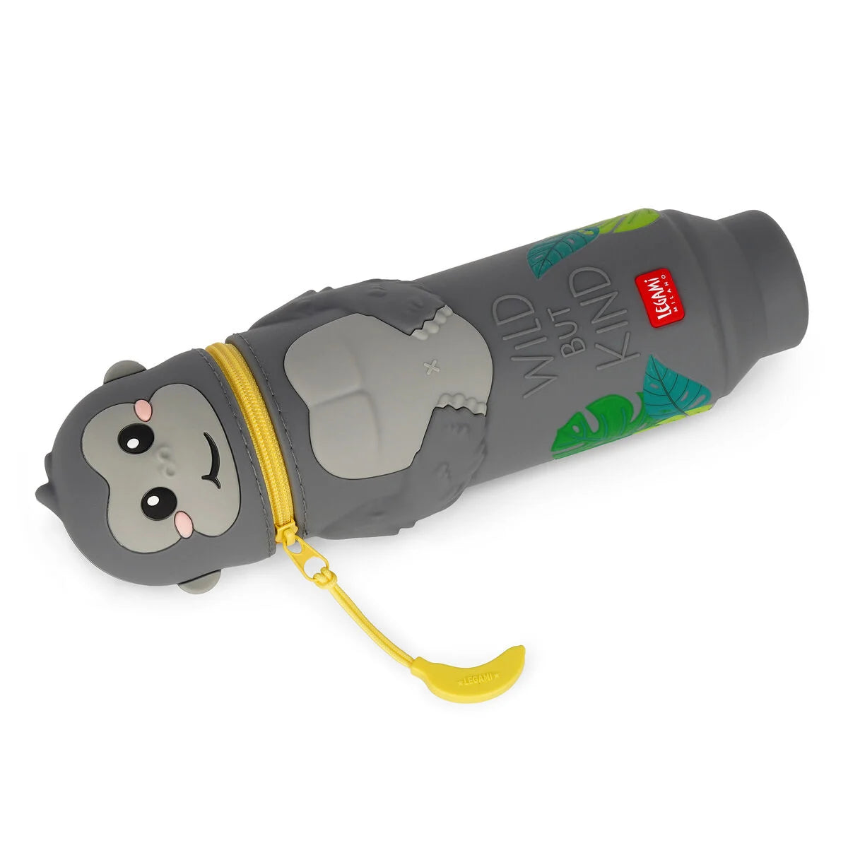 Legami  Kawaii 2-in-1 Silikon Federmäppchen - Gorilla