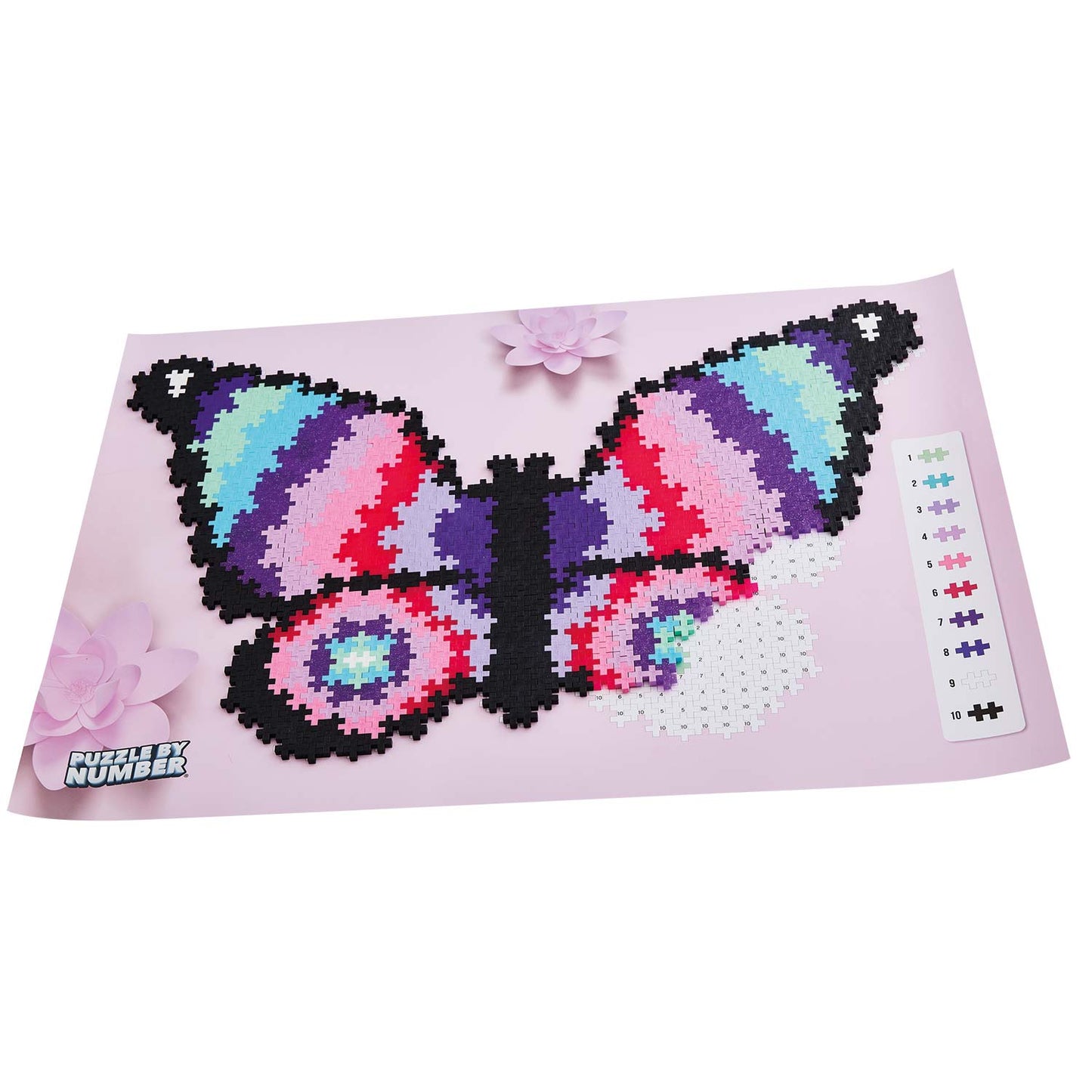 Plus-Plus Puzzle by Number: Schmetterling - 800 Bausteine