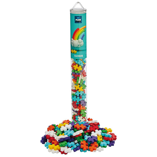 Plus-Plus Tube Mini Basic: Regenbogen - 100 Bausteine